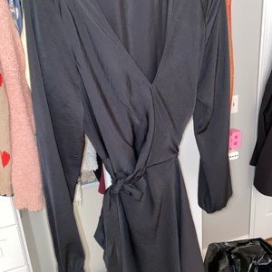 Express Long Sleeve Black Dress